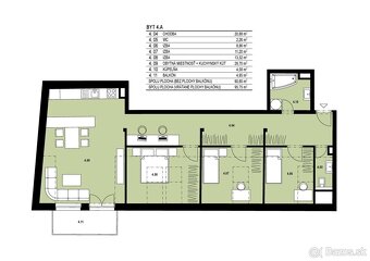 Byty na Hornej - Podkrovný 4-izbový byt v centre Banskej Bys - 5