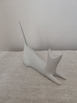 Royal dux mačka brusel porcelánová soška 20 cm - 5