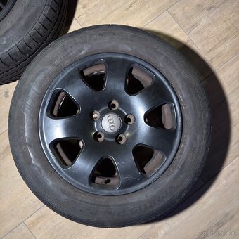 Originál Audi disky 5x112 R15 s pneu - 5