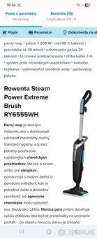 Parný mop Rowenta STEAM POWER RY6555WH - 5