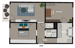 TROJIZBOVÝ BYT S BALKÓNOM V TICHOM PROSTREDÍ - 5