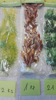 Rostlinky do akvária - umělé - 88 ks - 35 cm velké - 9 druhů - 5