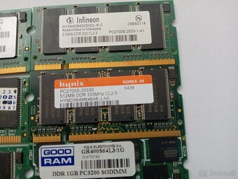 predám ram (pamäte) pre staré notebooky DDR (DDR1) - 5