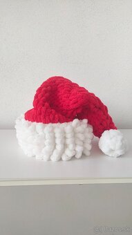 Čiapka vianočná, klobúk Mikuláša, Santa hat - 5