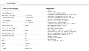 Zosilňovač Blaupunkt GTA 2 Special - 5