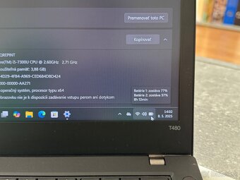 Lenovo Thinkpad T480 | 16GB Ram | 512GB SSD - 5