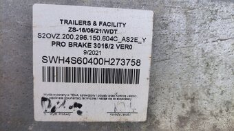Privesny vozik TEMARED PRO BRAKE 3015/2 VERO 2000kg - 5