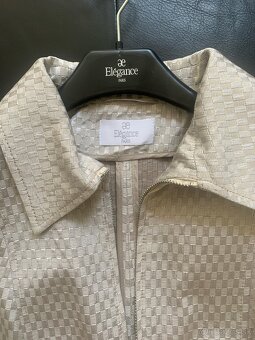 Dámsky kostým, Elegance, č. 38 , nový, béžovo- striebristý - 5