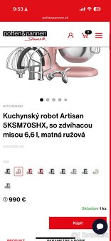 KitchenAid Artisan Dried Rose 6.6L - 5