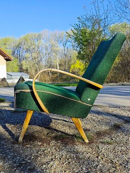 Retro kreslo TON Jaroslav Šmídek (štýl Halabala) - 5