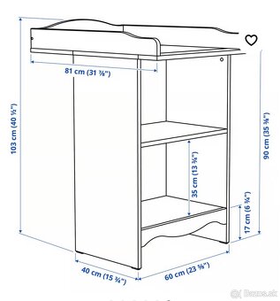 Prebaľovací pult + príslušenstvo - 5