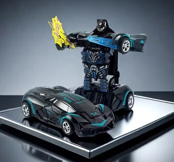 Transformer auto/robot čierny - 5