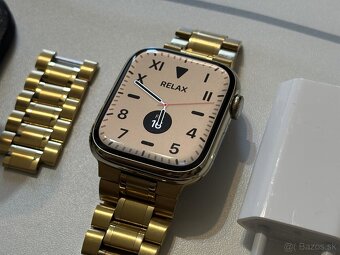 Zlaté Apple Watch series 7 ako nové - 5
