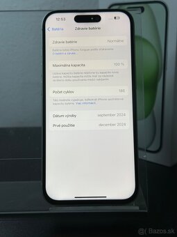 Predám Apple iPhone 15 128GB Green Stav Nového Telefónu - 5