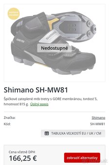Tretry Shimano gtx Sh-Mw81 velkost 46 (sadnu ako 45) - 5