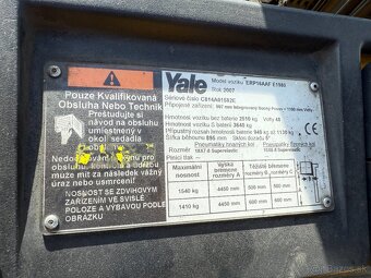 Vysokozdvižný vozík Yale ERP16AAF elektrický - 5