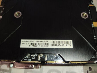 Gigabyte G1 Gaming NVidia GTX 1070 8GB GDDR5 - 5