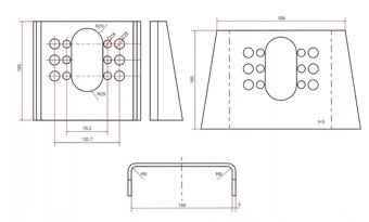 Brzdový valec na prives , vlečka s držiakom - 5