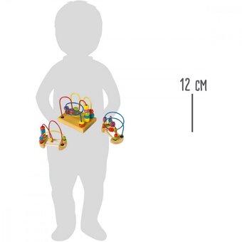 Vedomostne eko hračky Súprava 3 motorických korálkových dráh - 5