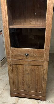 Vitrina so sklom 1 dverová dub - NOVA - 5