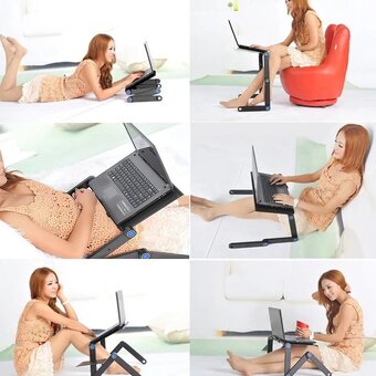 Nový skládací polohovatelný stolek pod notebook - 5