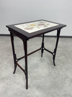 Hniezdové stolíky Thonet s keramickým platom 3ks - 5