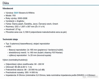 Bowers & Wilkins 703 - 5
