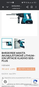 Predám Makita aku vŕtacie kladivo - 5