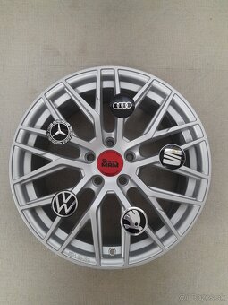 Alu disky R17 5x112 7.5J ET45 A Et35 MAM RS4 Audi Škoda Vw - 5