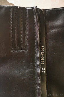 Predám kožené čierne čižmy - 5