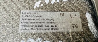 Audi Q2 GA 81A kryt sloupku C Carbon - 5