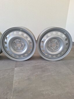 ORIGINÁL SADA PLECHOVÝCH DISKOV VOLKSWAGEN 5x112 R16 - 5