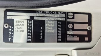 DAF CF 310 FA SPACE CAB EURO 6 - valník s plachtou - 5