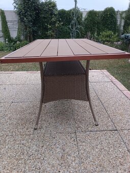 Záhradný ratanový stôl - 5