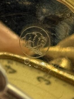 Vreckové pozlátené hodinky FAVOR 1930 - 5