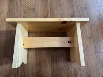 Drevený stolček, stolcek na sedenie - 5