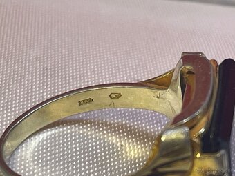 starý pánsky strieborný prsteň - 5