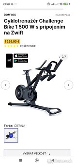 Trenažer , profi stacionárny bicykel - 5