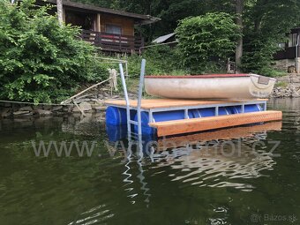 Plovoucí kotevní molo 2x3 metry s lávkou. nové - 5