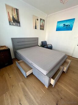Rezervovaná - Manželská posteľ so zásuvkami 160x200 - 5