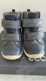 Zimné detské kožené topánky ECCO- Zateplené gore-tex - 5