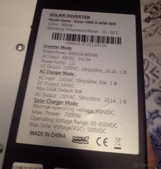 Solárny hybridný menič 48V 6kW Easun - 5