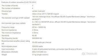 ELAC FS 249.2 Black High Gloss / AKCIA - 5