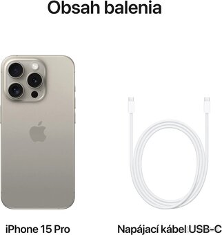 iPhone 15 Pro 256 GB prírodný titán - 5