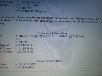 rozpredám na diely funkčný notebook Dell latitude e6410 - 5