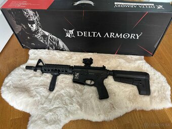 Airsoft delta armory M4/AR RIS Charlie čierna - 5