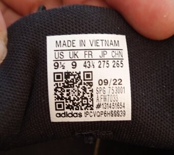 Predám látkové pánske tenisky Adidas 43 - 5
