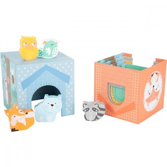 Vedomostne eko hračky Stohovacie kocky Pastelové - 5