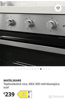 Predám novú teplozdušnú rúru Matälskare - 5