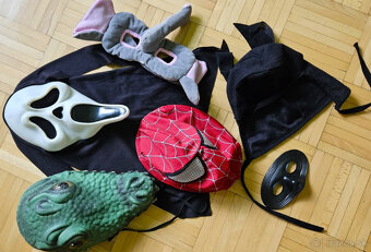Masky na karneval pre deti, Spiderman a Vreskot (Scream) - 5